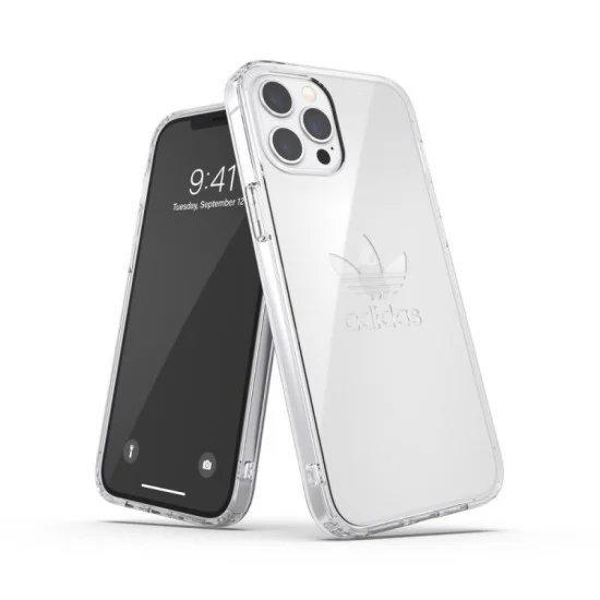 Cover Iphone 12 Pro Max Adidas Trefoil Snap - Clear